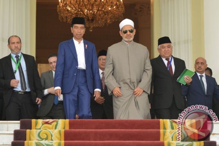 Jokowi dan Grand Syeikh Al-Azhar Bahas Islam Moderat